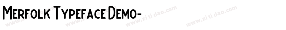 Merfolk Typeface Demo字体转换